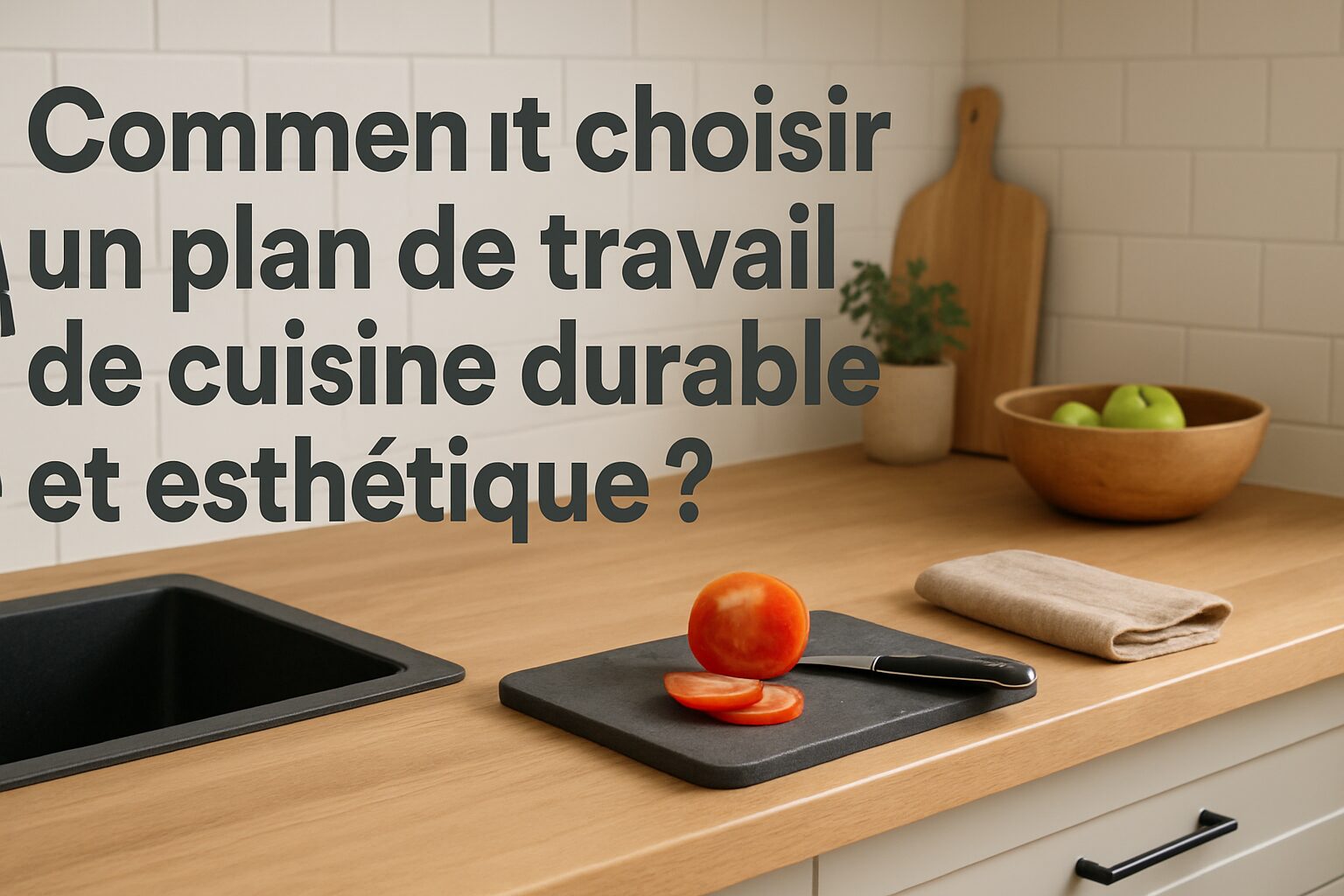 Comment choisir un plan de travail de cuisine durable et esthétique ? Les tendances actuelles autour du plan de travail